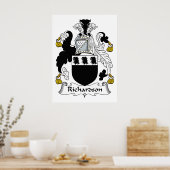 Poster Richardson Family Crest (Cuisine)