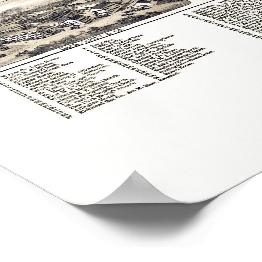 Poster Richmond, IN Panoramic Map - 1884 (Coin)