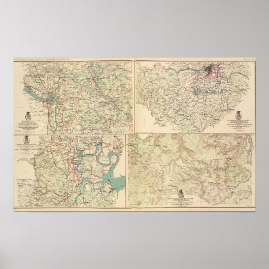 Poster Richmond, Pétersbourg, Cinq Fourches (Devant)