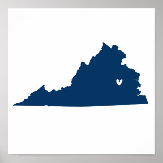 Poster Richmond, Virginia Love