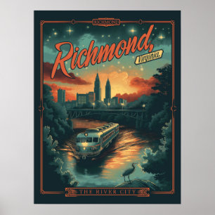 Poster Richmond, Virginia Vintage
