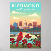 Poster Richmond Virginie vintage (Devant)
