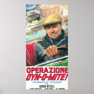 Poster Rick Dalton Operazione DynOMite autocollant