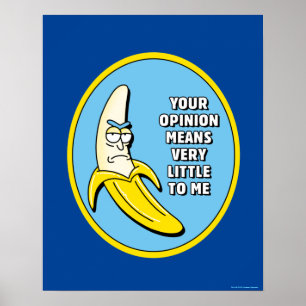 Poster RICK ET MORTY™   Badge en brique banane