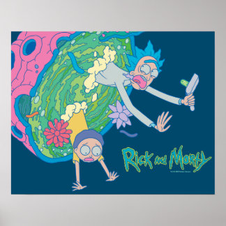 Poster RICK ET MORTY™ | Décrochage du portail infecté