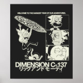 Poster RICK ET MORTY™ | Dimension C-137 (Devant)