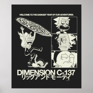Poster RICK ET MORTY™   Dimension C-137