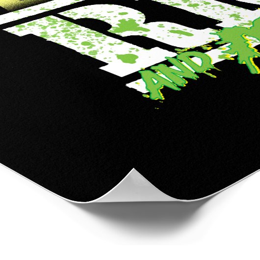 Poster RICK ET MORTY™ | Éclat vert (Coin)