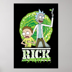Poster RICK ET MORTY™ Éclat vert