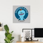 Poster RICK ET MORTY™ | L'Existence Est Une Douleur (Bureau à domicile)