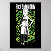 Poster RICK ET MORTY™ | Morty Hugging Rick (Devant)