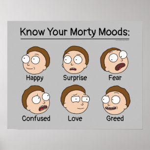 Poster RICK ET MORTY™   Morty's Moods