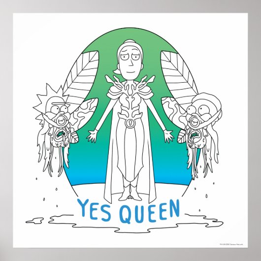 Poster RICK ET MORTY™ | Oui Reine (Devant)