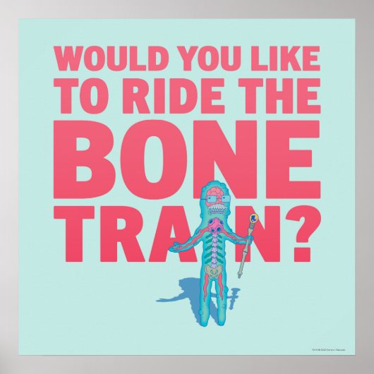 Poster RICK ET MORTY™ | Parc anatomique - Train osseux (Devant)