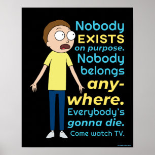 Poster RICK ET MORTY™   Personne N'Existe À Titre Excepti
