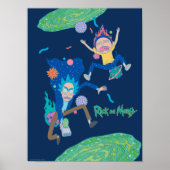 Poster RICK ET MORTY™ | Saut de portail infecté (Devant)
