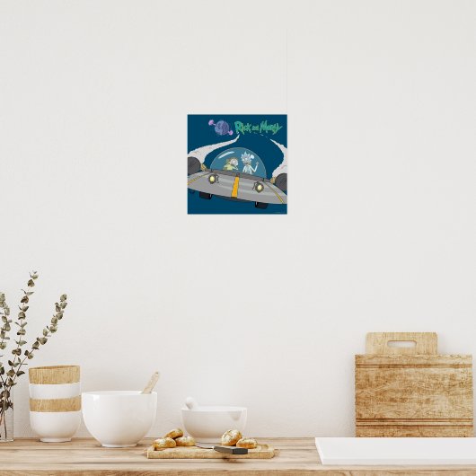 Poster RICK ET MORTY™ | Vol En Navire Spatial (Cuisine)