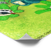 Poster Rick London Funny Bordure Collie Flower Comic (Coin)