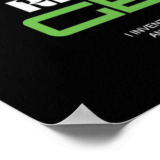 Poster Rick Sanchez Genius Citation Graphique (Coin)