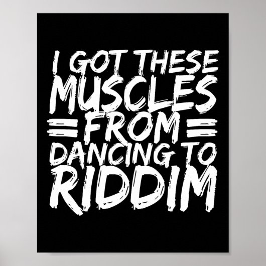 Poster Riddim Dancing Music Maker Edm B Music Lover Riddi (Devant)