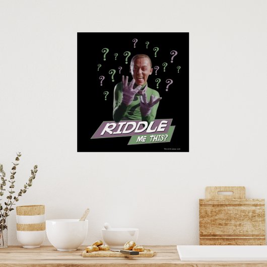 Poster Riddler - Riddle Me This (Cuisine)