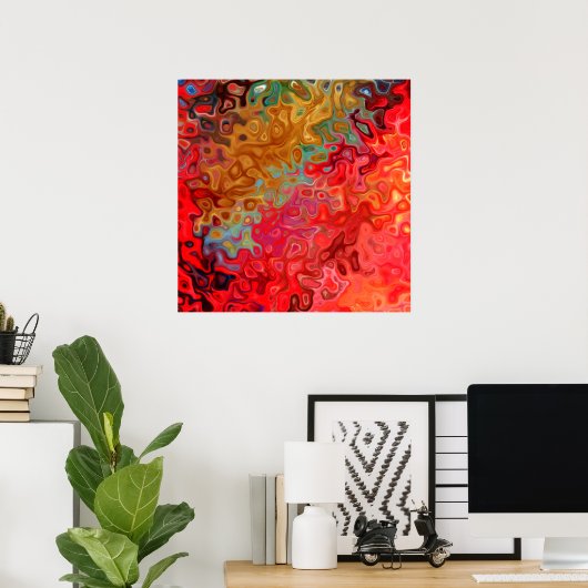 Poster Ride Abstrait 55.1 (Bureau à domicile)