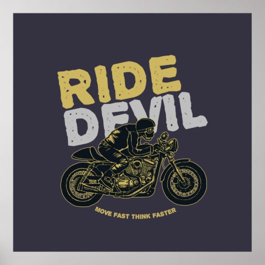 Poster 🔥 Ride Devil : Déplace Rapidement, Pense Plus Rap (Devant)