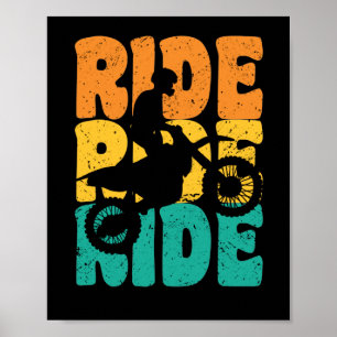 Poster Ride motocross motocross vintage motosport retro m