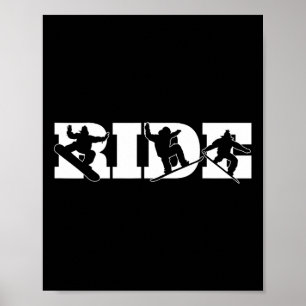 Poster Ride Snowboardeur