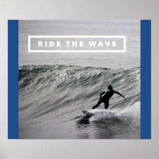 Poster Ride The Wave - Vidéo de surf motivationnel