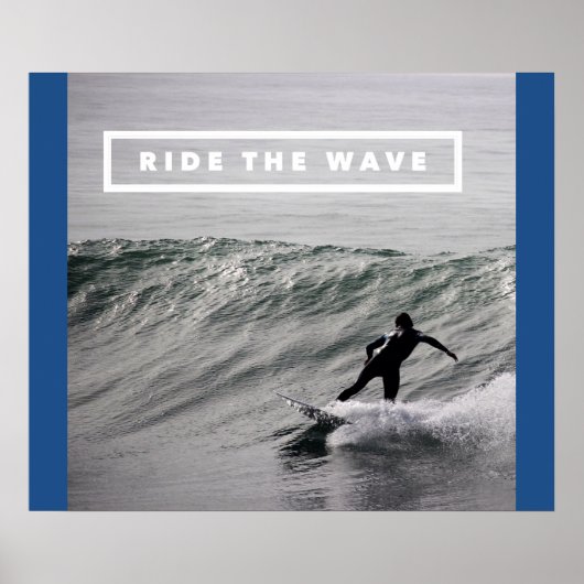 Poster Ride The Wave - Vidéo de surf motivationnel (Devant)