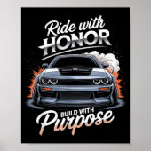Poster Ride With Honor Car Lover  (Devant)