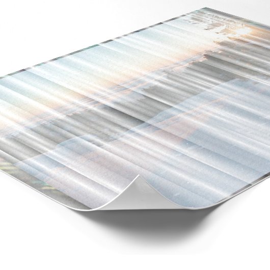 Poster Rideau blanc #1 (Coin)