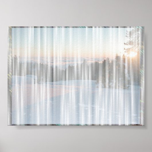 Poster Rideau blanc #1 (Devant)