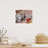 Poster rideau d'alice nonsense pays des merveilles (Cuisine)