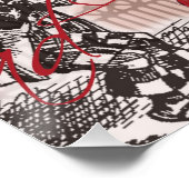 Poster rideau d'alice nonsense pays des merveilles (Coin)