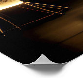 Poster Rideau de Lumière Dorée (Coin)