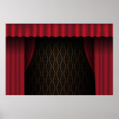 Poster Rideau rouge (Devant)