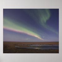 Rideaux aux de lumières nord colorées