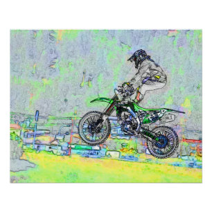 Poster Rider Stuntman-Motocross Freestyle