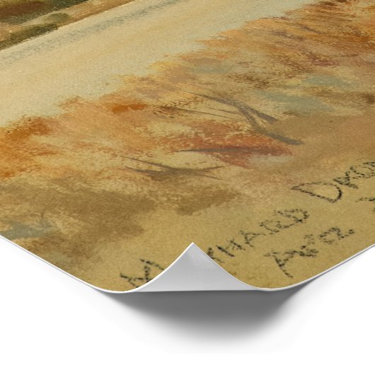 Poster Ridge and Rillito, Arizona par Maynard Dixon (Coin)