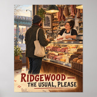 Poster Ridgewood Polish Deli Matin