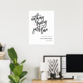 Poster Rien de Fantastique Juste de l'Amour Mariage Casua (Bureau à domicile)