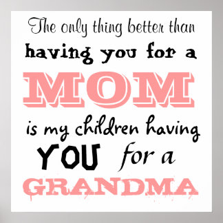 Poster Rien de mieux que de t'avoir pour maman