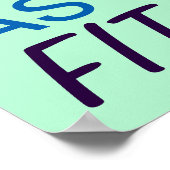 Poster Rien n'a le goût d'être en forme (Coin)