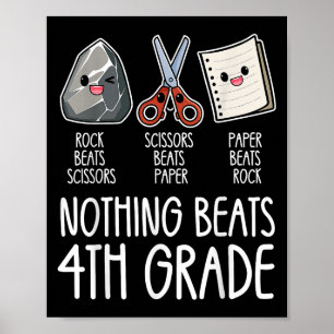 Poster Rien Ne bat la 4e année Drôle Retourner à l'école