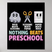 Poster Rien Ne Fait Mieux Que L'Enseignement Préscolaire (Devant)