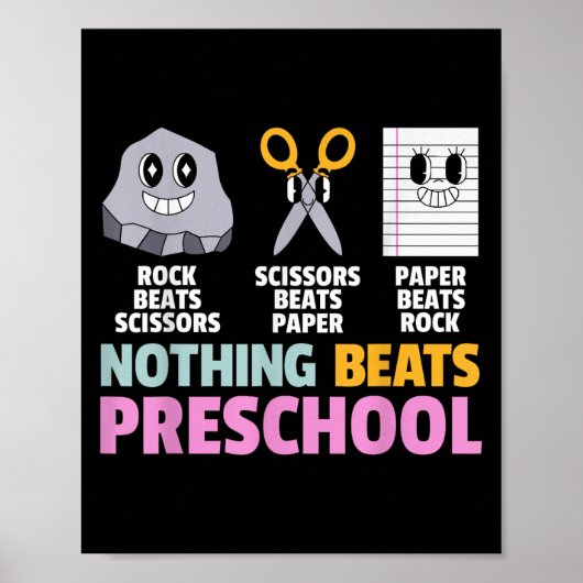 Poster Rien Ne Fait Mieux Que L'Enseignement Préscolaire (Devant)