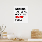 Poster Rien ne goûte aussi bon que l'estime FIT - Inspira (Cuisine)