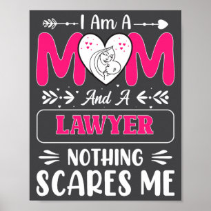 Poster Rien ne m'amuse Citation de maman avocate drôle